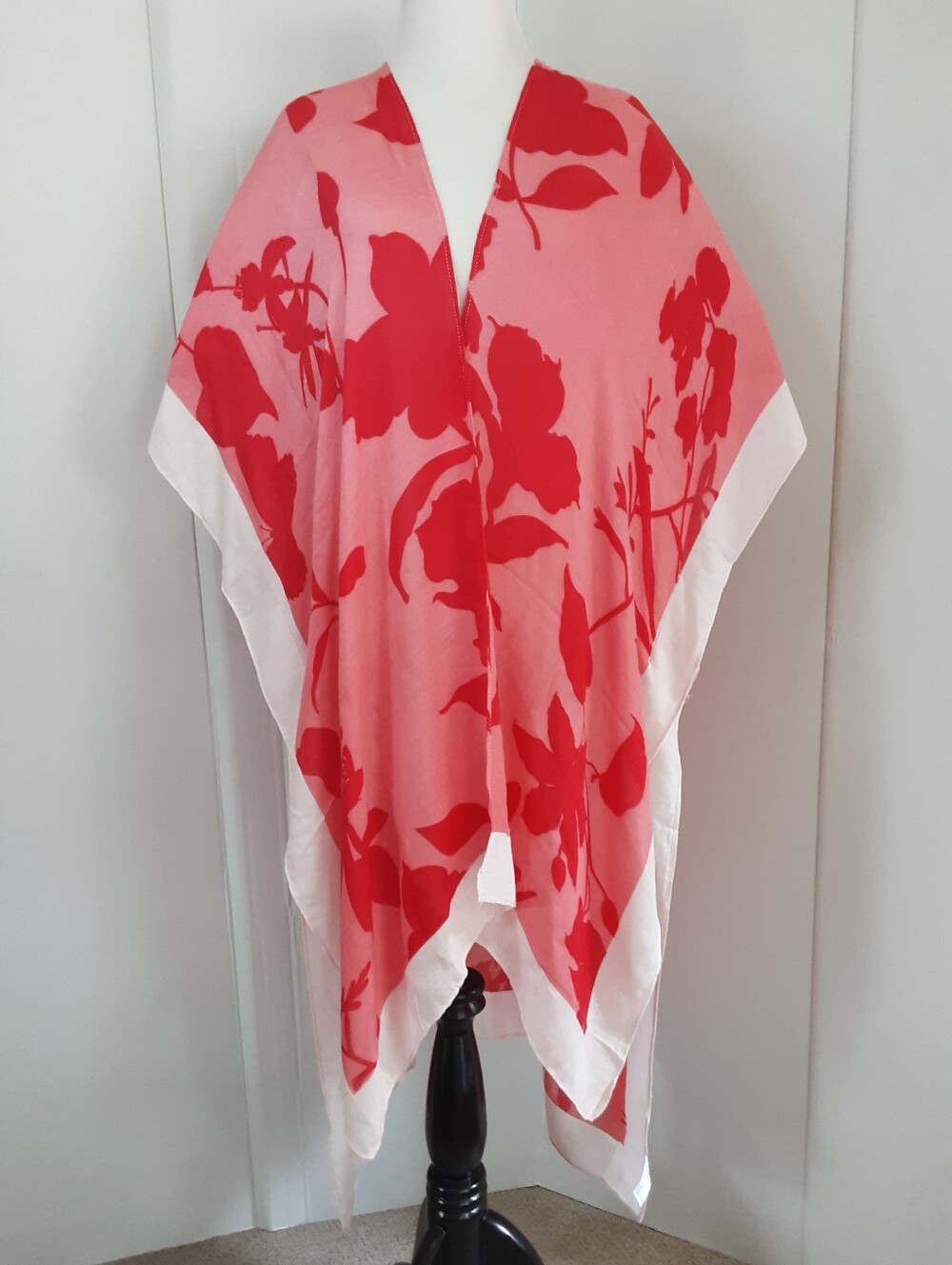 MELROSE And MARKET Pink Floral Shadow Kimono Cover-Up - NWT MSRP 49